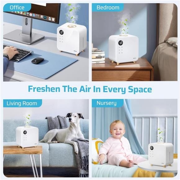 5.5L Top Fill Cool Mist Ultrasonic Humidifier, 3 Modes for Large Room - Picture 3 of 8